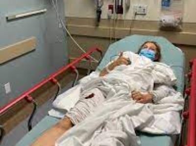 Christina Pazsitzky had to go through surgery after knee injury.